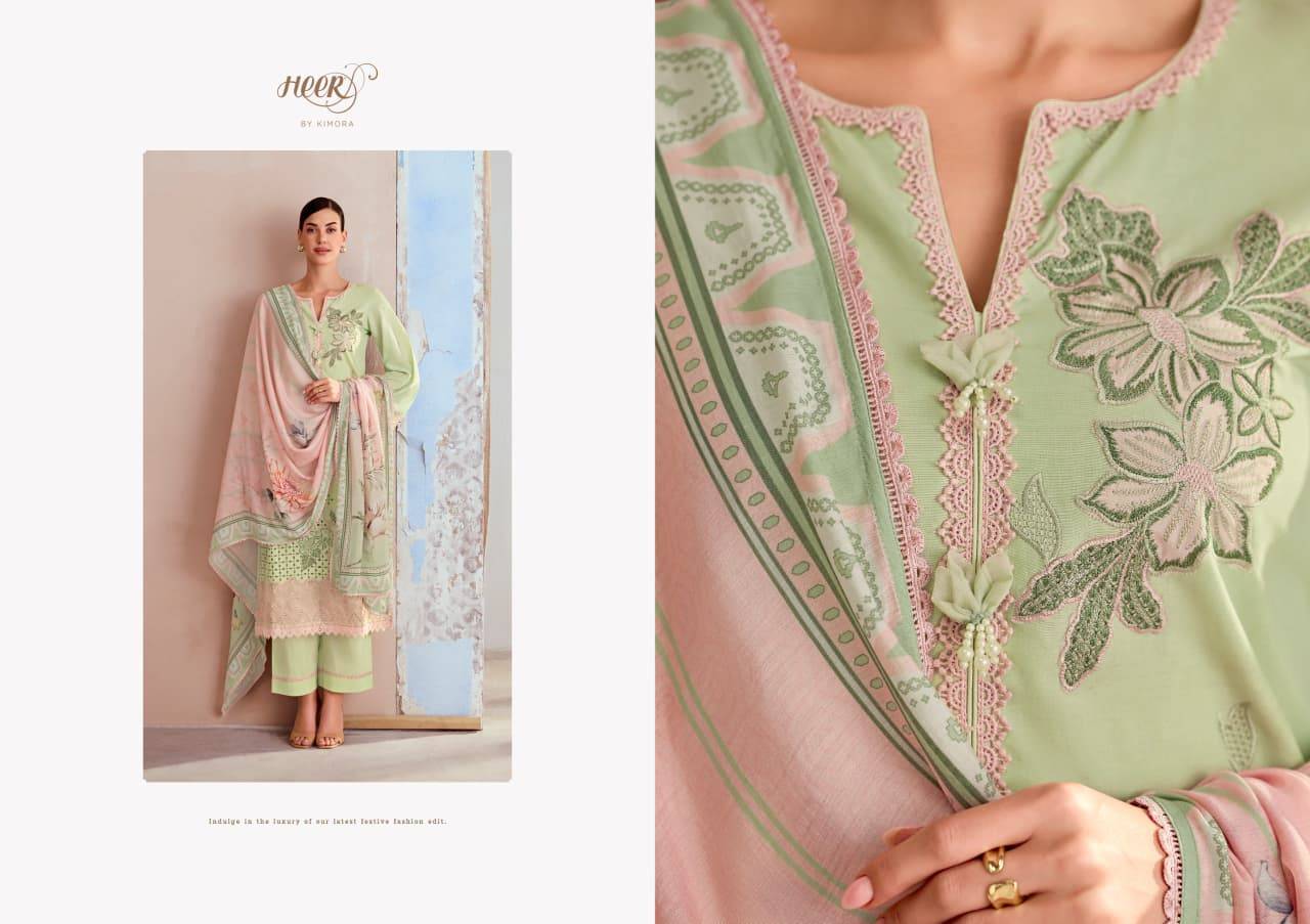 Crimson cotton vol-251 by Heer 0071 to 0076 series Beautiful Fancy Stylish Colourful casual Pure cotton lawn Dresses At Wholesale Price